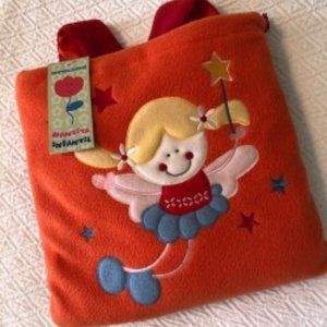 Sipecusa Child's Orange & Red Plush Fleece Back Pack with Blankie
